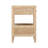 Beecher Whitewashed Oak Wood Open Nightstand