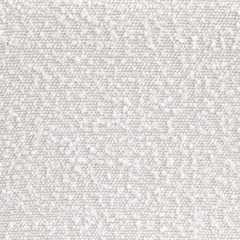 Chaise courbée incurvée crème Boucle, Crème