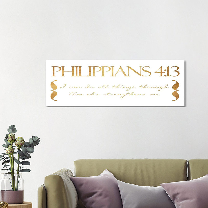 I Can Do All by Jace Grey - Wrapped Canvas Panoramic Print, 121.92 cm H x 40.64 cm W x 1.91 cm D