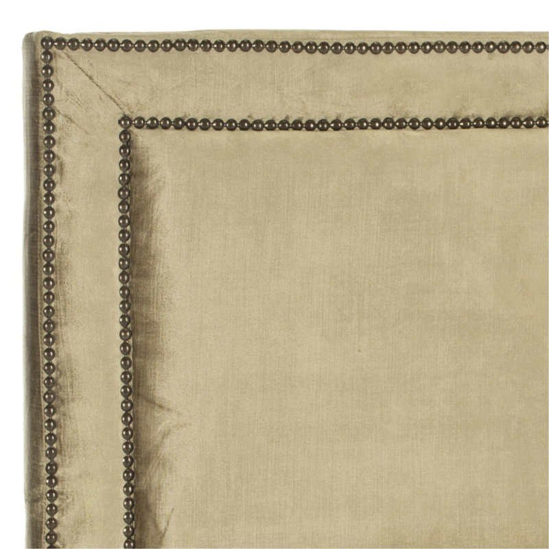 Dominick Upholstered Headboard, Polyester Olive, Queen