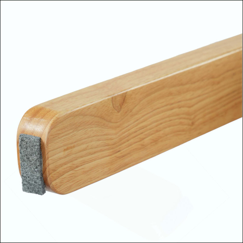 Chaise rembourrée moderne et minimaliste avec pieds en bois d'hévéa massif (sef de 2)