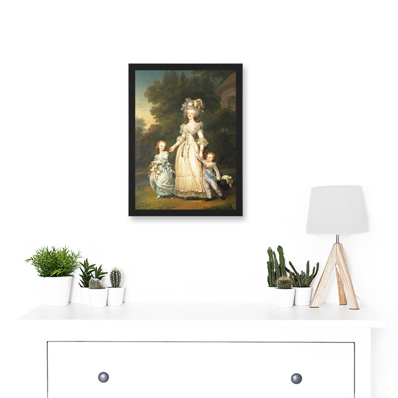 Doomed Queen Marie Antoinette Children France - Single Picture Frame Painting
