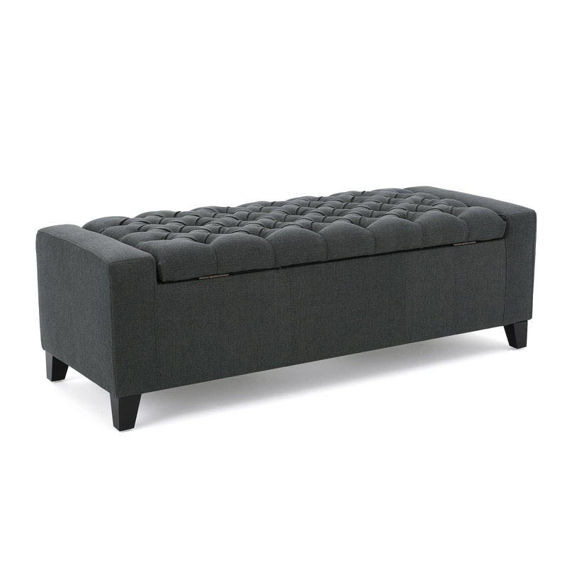 Storage Ottoman, Dark Gray