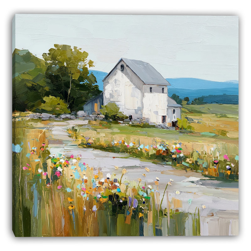 «Morning Light Farmhouse», art mural sur toile, H 30 po x l 30 po