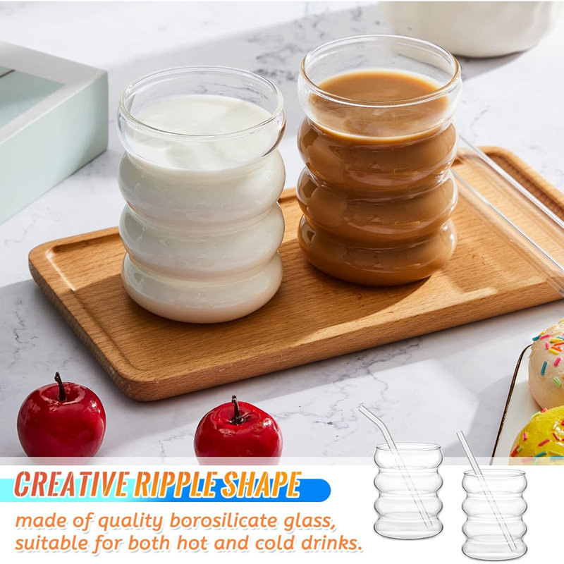 Chenele Creative Ribbed Aesthetic Glassware