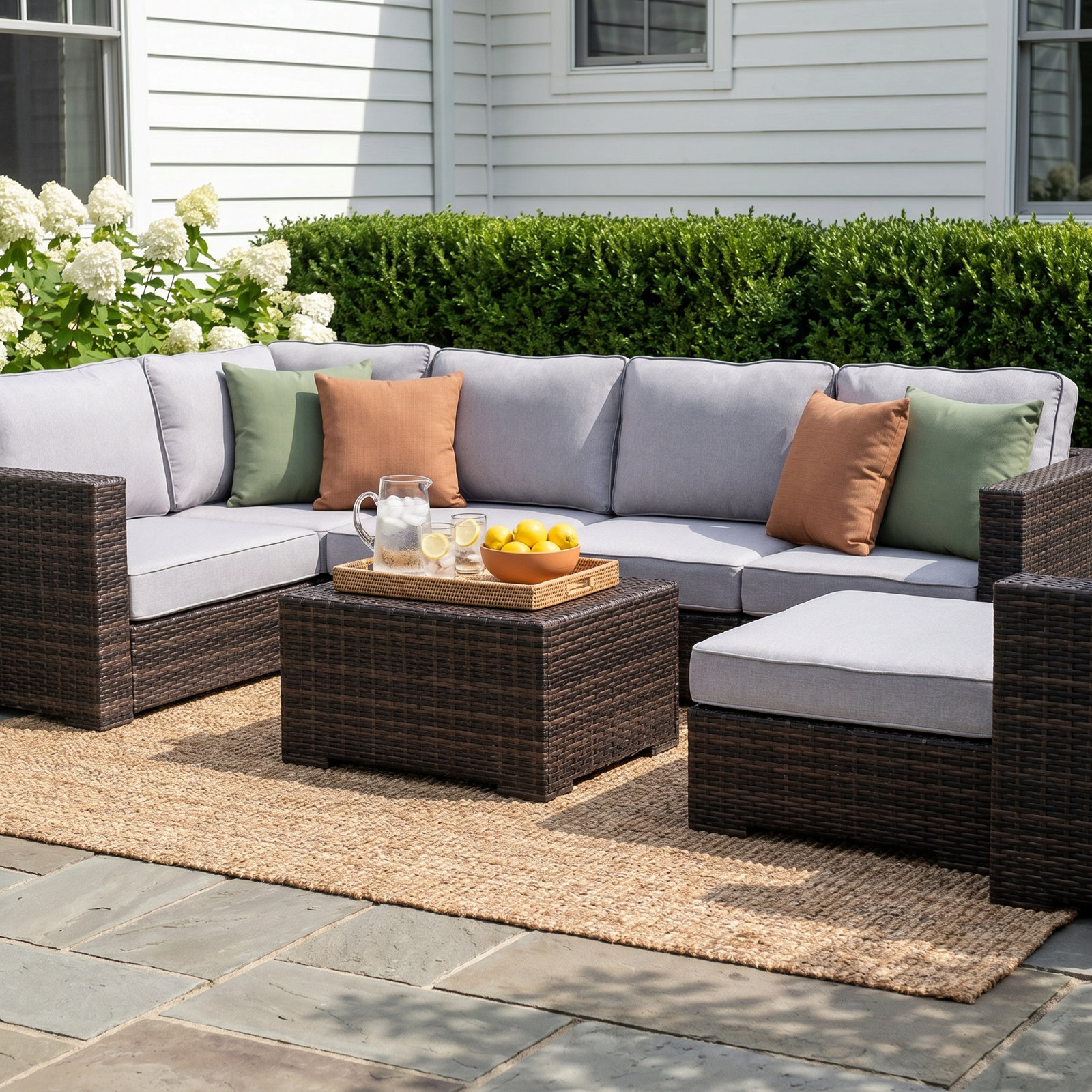 McDougal 6-Person Patio Seating Group, Espresso