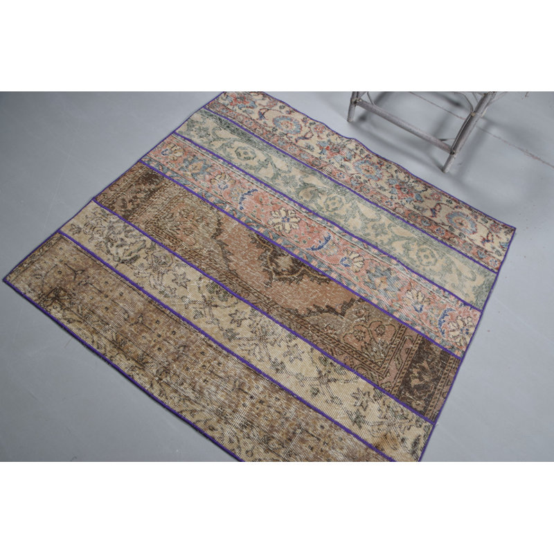 Tapis turc beige authentique authentique
