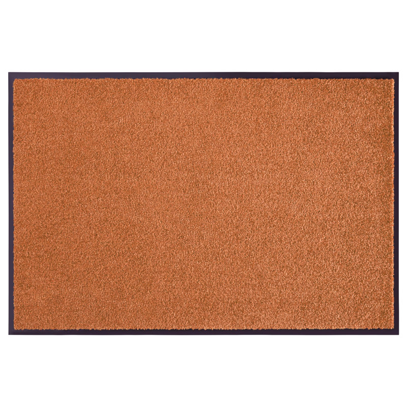 Wash & Clean Doormat, 60cm W x 90cm L, Orange