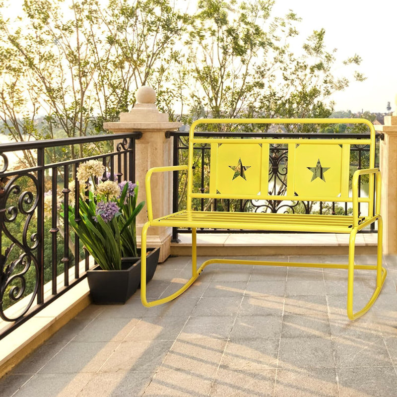 Chaise berçante Ciane, Jaune