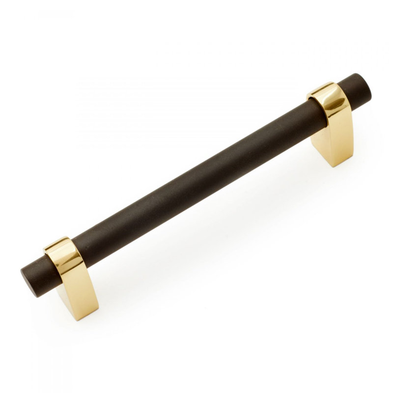 Oil Rubbed Bronze and Brass Bar Pull with Mounting Hardware