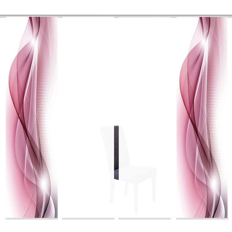 Parmer Polyester Standard Track Insert Sliding Panel, Pink