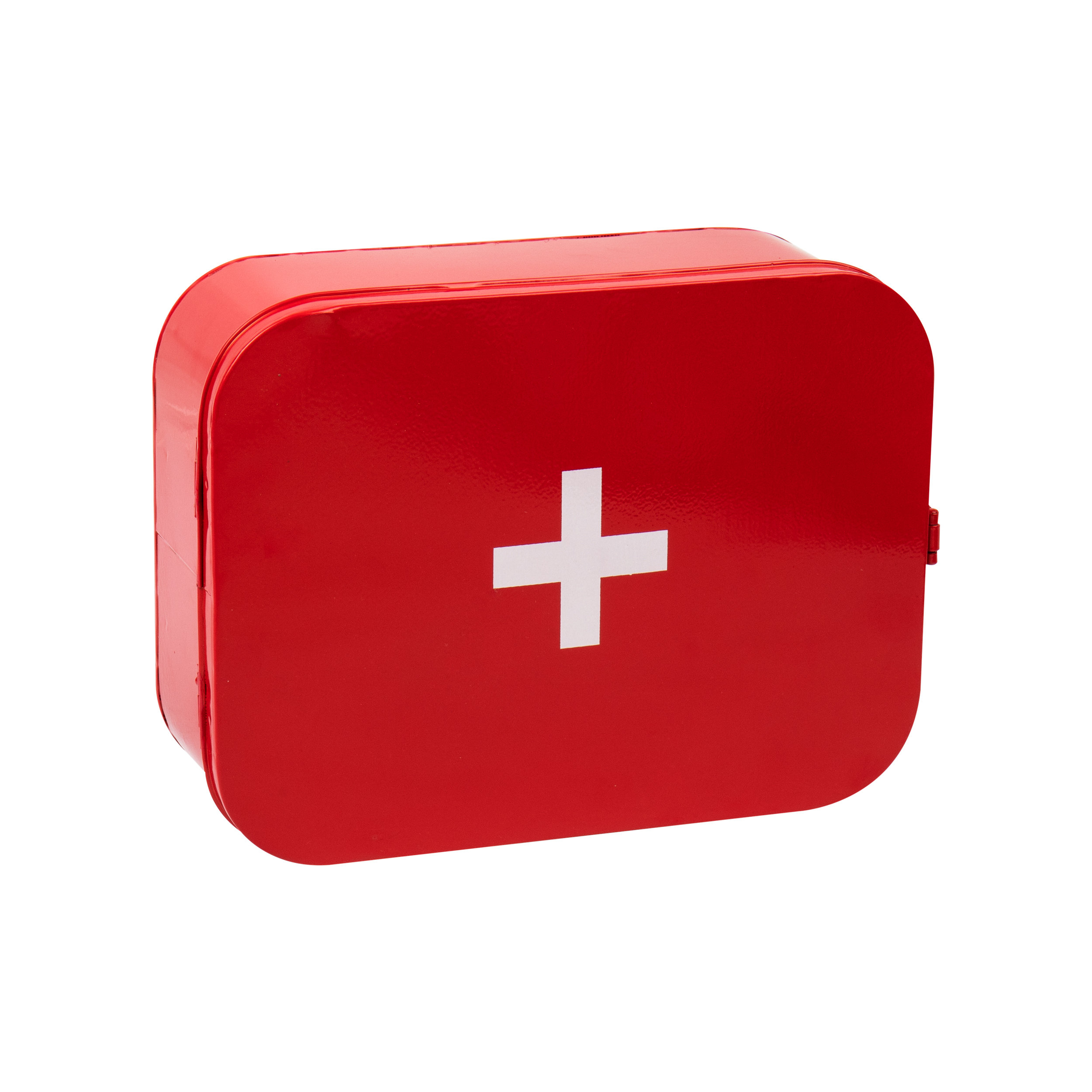 First Aid Box Storage Medicial Box Kit Tin Lid Container Medicine Cabinet 2  Tier