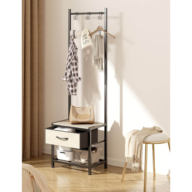 Metal Freestanding 6 - Hook Coat Rack