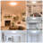 12Inch Flush Mount LED Ceiling Light,2700K-6500K 5 Color Temperature Selectable Ceiling Lights,24W 3200LM Low Profile Ceiling Light For Bedroom Kitchen Hallway Bathroom
