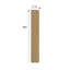 Planche de vinyle de luxe Almond Bloom 5 mm 20 mil 7 po x 48 po-134465555