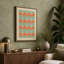 Geometric Sunrise Grid Mid-Century 1 Piece Wrapped Canvas Wall Art-111963833-111963815