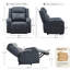 Fauteuil inclinable électrique surdimensionné en cuir véritable avec appui-tête réglable-944271079