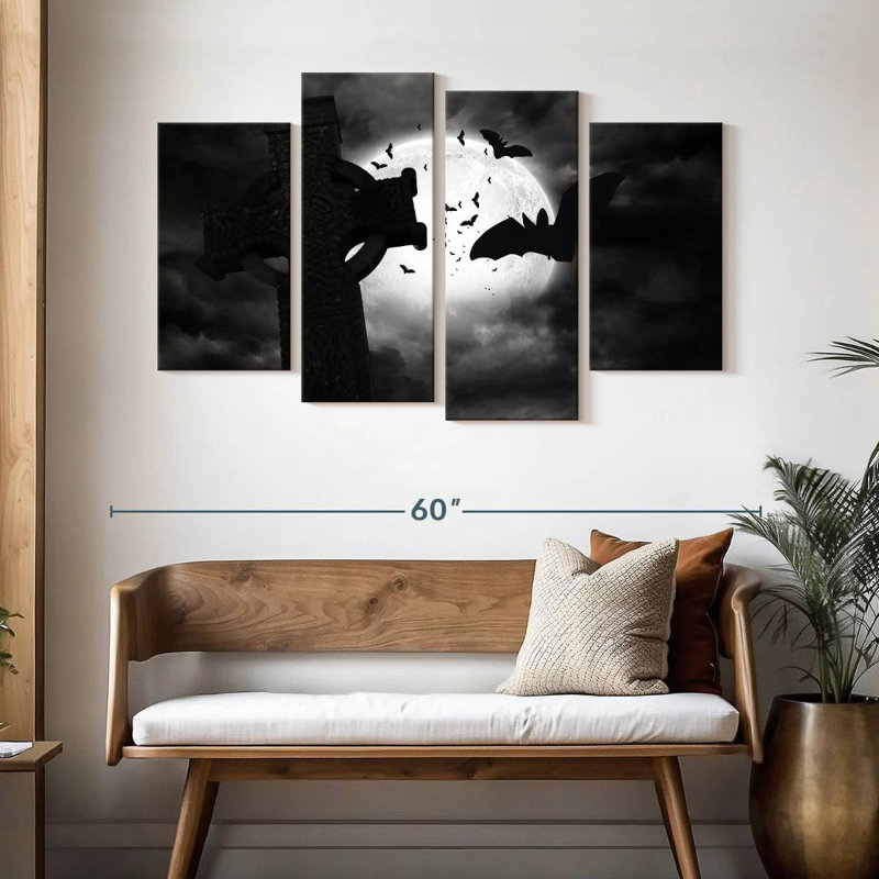 Hitzel Graveyard Bats, 32" H x 52" W