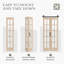 Porte pliante en verre et bois massif avec quincaillerie d'installation-112260271-112260265