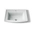 Lavabo de salle de bain rectangulaire encastré en porcelaine vitreuse avec trop-plein Archer®-19195599-10940431