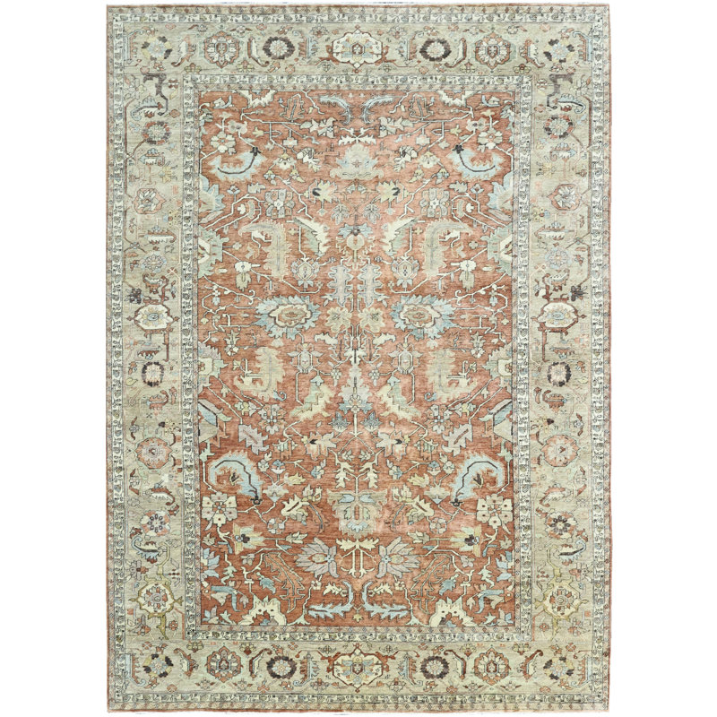 Hand Knotted Wool Indoor Rug, Rectangle 5' x 8'
