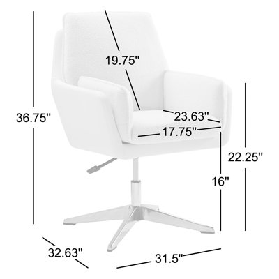 Fauteuil d'appoint pivotant Deadra
