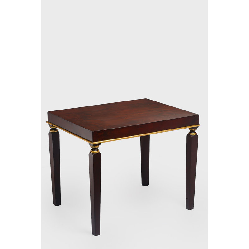 Table de bout, Brun clair, Brun clair / or