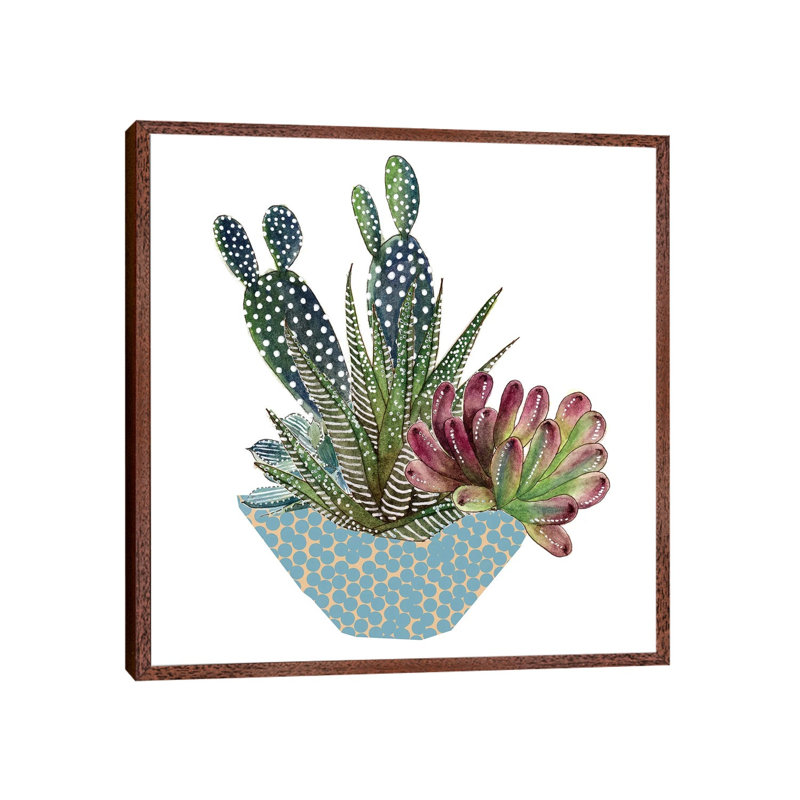 Cactus Arrangement I by Melissa Wang - Gallery-Wrapped Canvas Giclée on Canvas, 45.72 cm H x 45.72 cm W