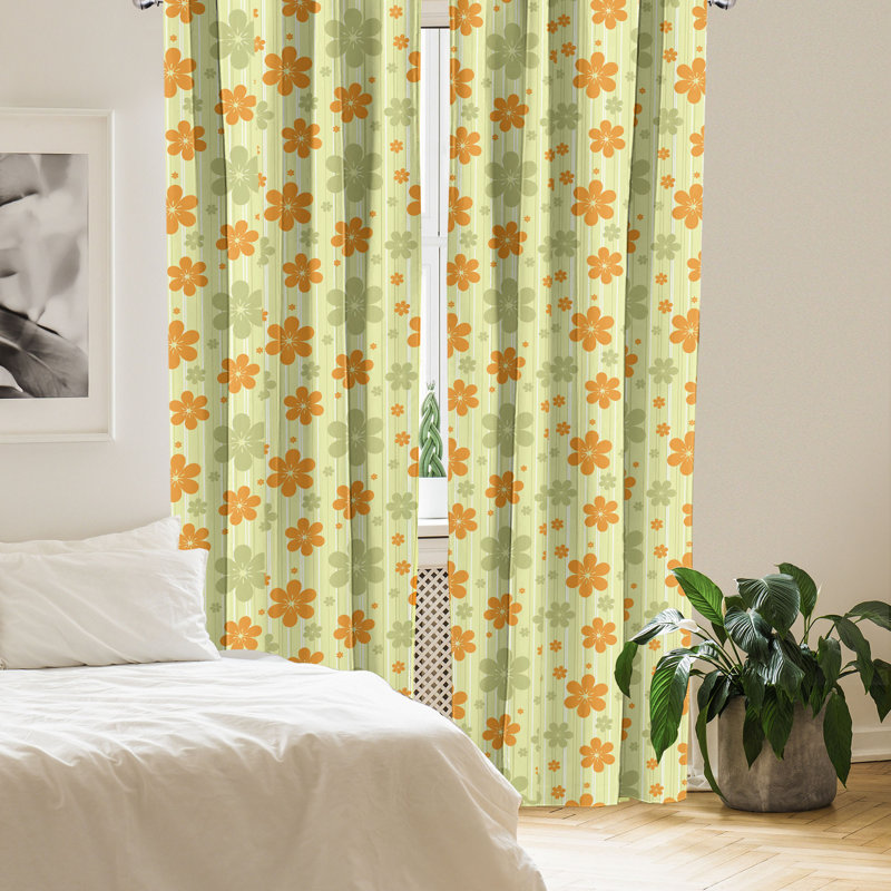 Rideaux 4 panneaux Ambesonne, L 56 po x L 84 po