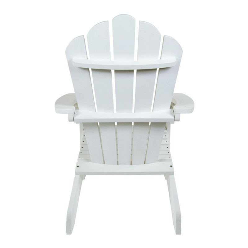 Chaise adirondack en plastique west palm, Blanc