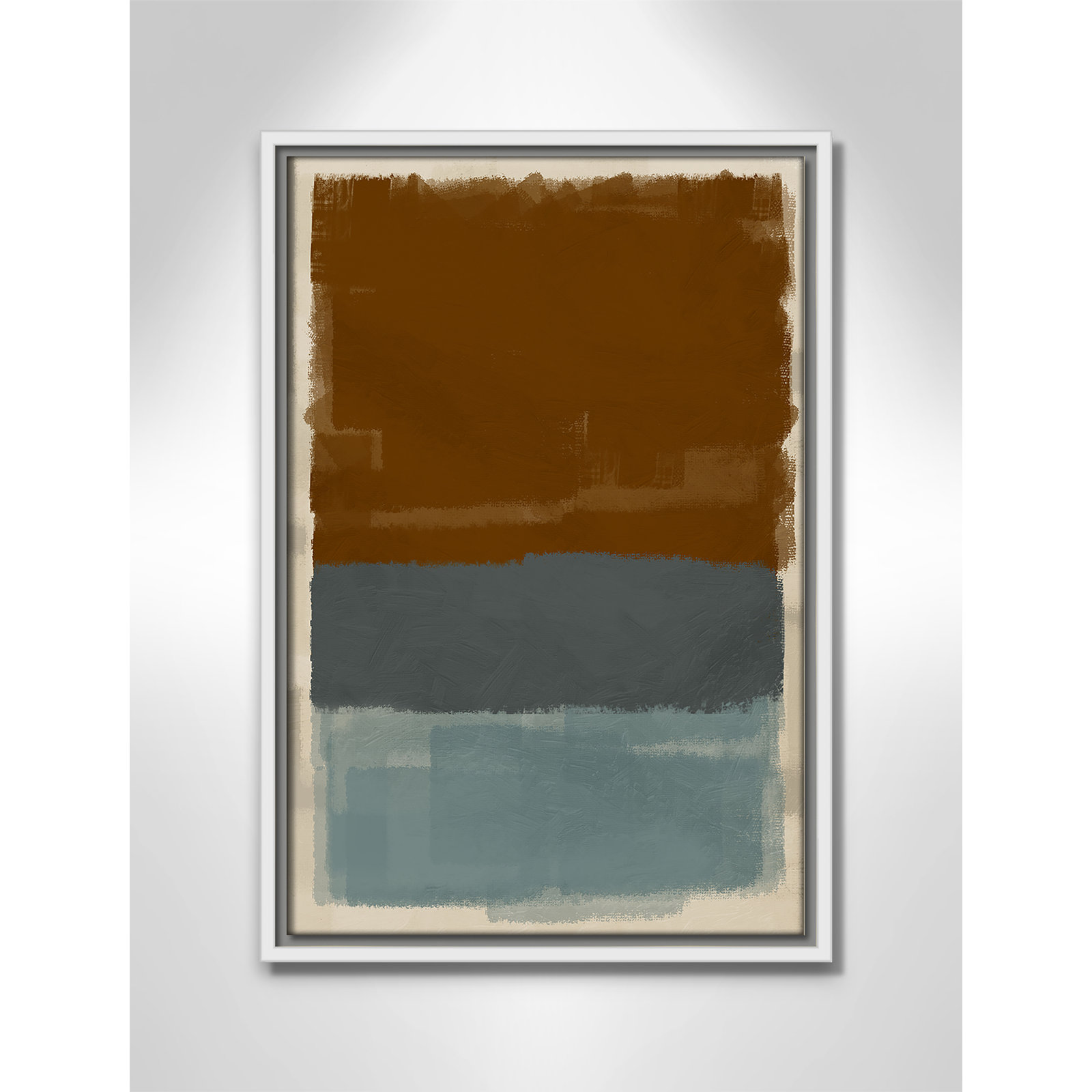 Turbulent Honesty Print by Marcus Prime, 13.5'' W x 19.5'' H, White Floater