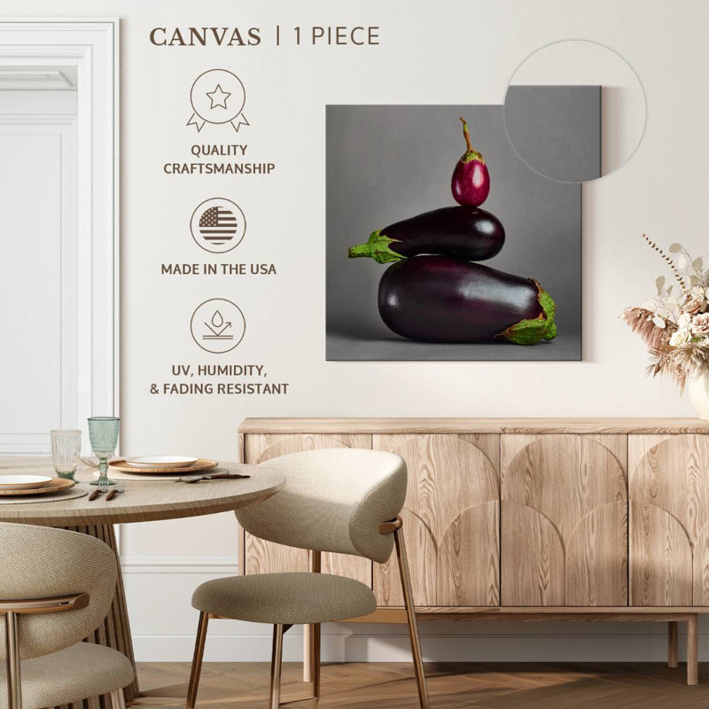 Yarlin Eggplant Stack, 33" H x 33" W