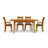 Sarah 4 - Person Solid Wood Top Four Leg Dining Set-16848865-37101031-39921210