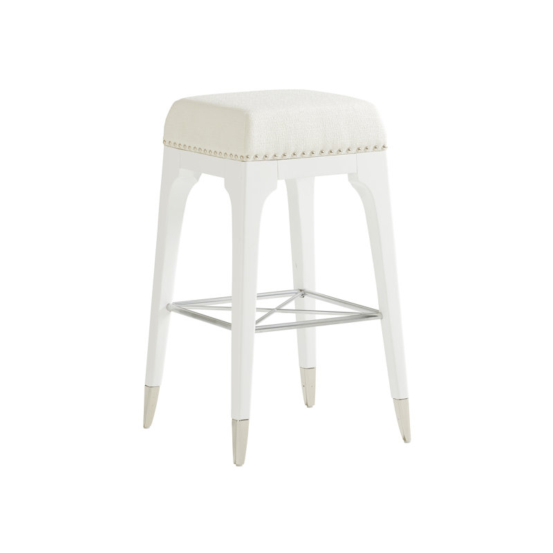 Avondale Upholstered Stool with Solid Wood Frame, Bar Stool( 30" Seat Height)