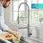 Artec Pro Commercial Style Pull-Down Single Handle Kitchen Faucet with Pot Filler-64268916