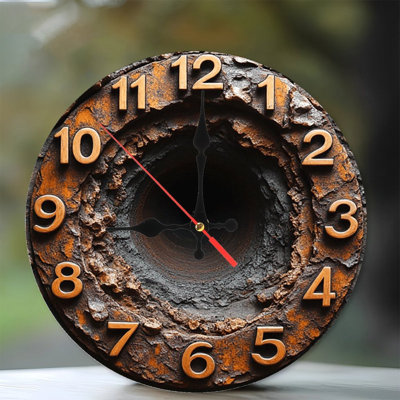 Rustic Copper Wall Clock Vintage Home Decor