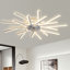 Ventilateur de plafond encastré intérieur de 91 cm (36 po) avec éclairage DEL, télécommande et application de contrôle, intensité variable, 3 couleurs, 6 vitesses-1945833836