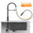 33 Inch Gunmetal Black Drop-In Workstation Sink