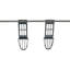 Multi Tier Stainless Steel Laundry Drying Rack with T Bar and Two Side Wings, Silver