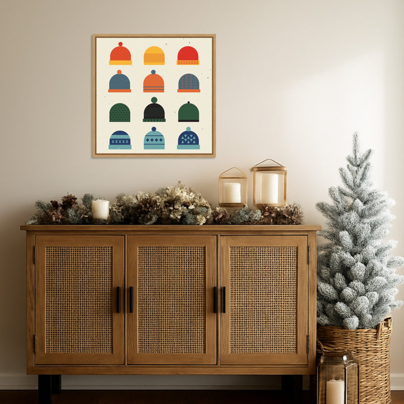 «Hats» par Vision Grasp, reproduction d'art sur toile encadrée