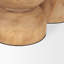 Ensemble de 2 piliers de table en bois massif Lubbock