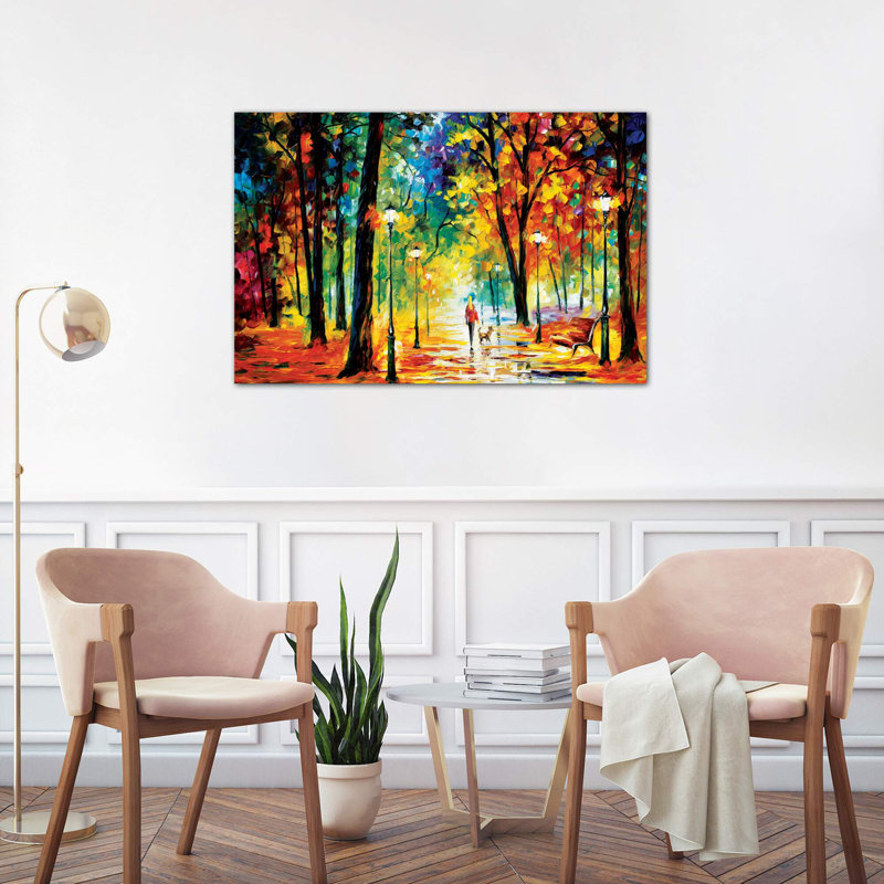 Improvisation Of Nature by Leonid Afremov - Wrapped Canvas Painting, 66.04 cm H x 45.72 cm W x 3.175 cm D