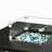 Transparent Square Fire Table Windshield Protection, 14.4In X 5.5In, 2.5Lb Glass Cover, 14.33In 5.47In,