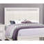 Lit plateforme grand moderne avec tête de lit tapissier en similicuir et rangement, finition blanche, paillettes argentées, tête de lit en bois glamour, tiroirs de rangement, fabrication, utilisation