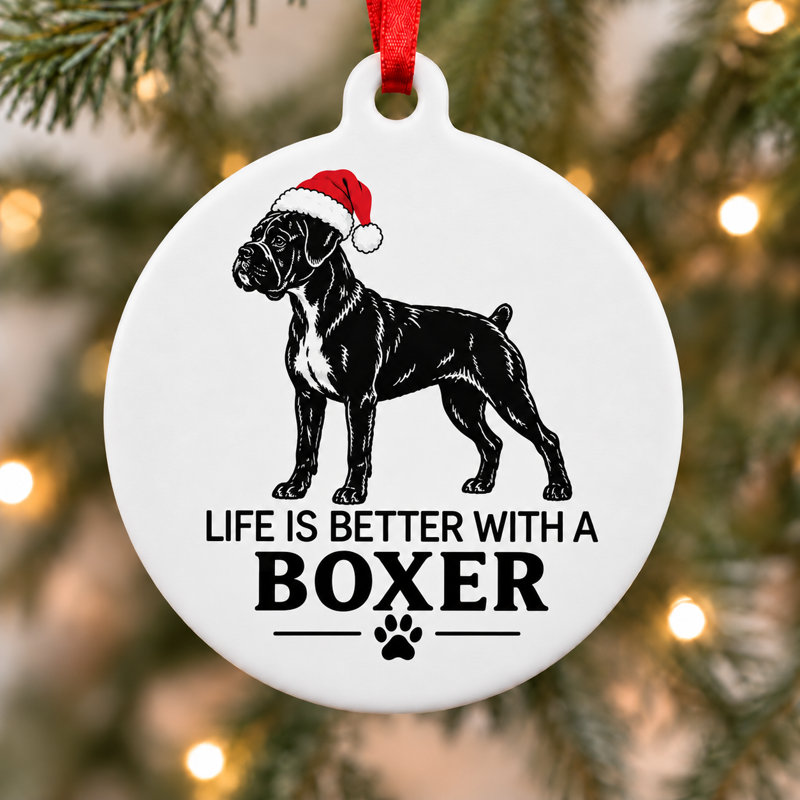 La vie est plus belle avec un décor de Noël en forme de boxer