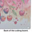 Colourful Cherries Glass Cutting Board Large
