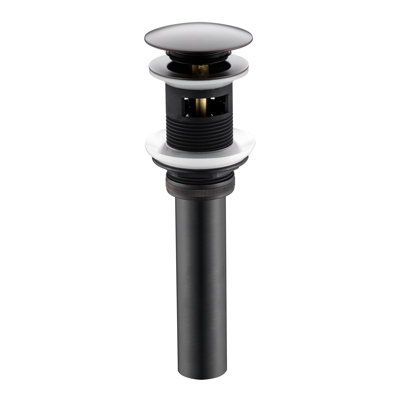 Pop-Up Bathroom Sink Drain Stopper with Overflow