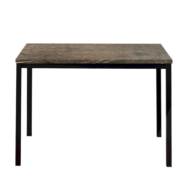 Rary Computer Writing Desk, 63 Inch, Black Metal Frame, Brown Wood Top, Dark Brown/Black, 47.2" H x 29.5" W x 23.6" D
