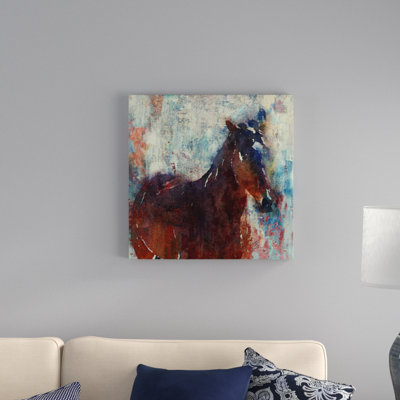 « wild brown cheval », impression sur toile