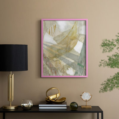 Bamboo Rain II, reproduction encadrée - bois massif